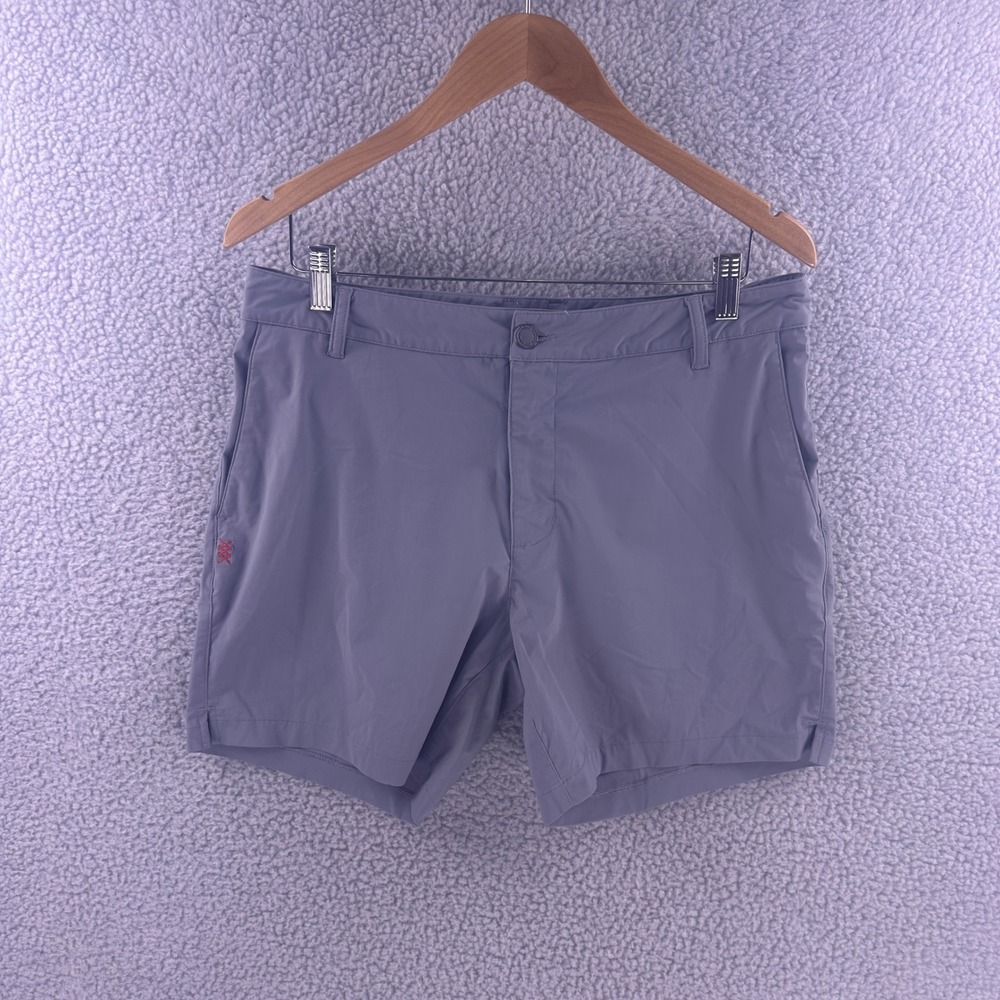 Rhone Commuter Shorts Mens 32 Gray Technical Stretch Golf Casual 7 Inch Inseam